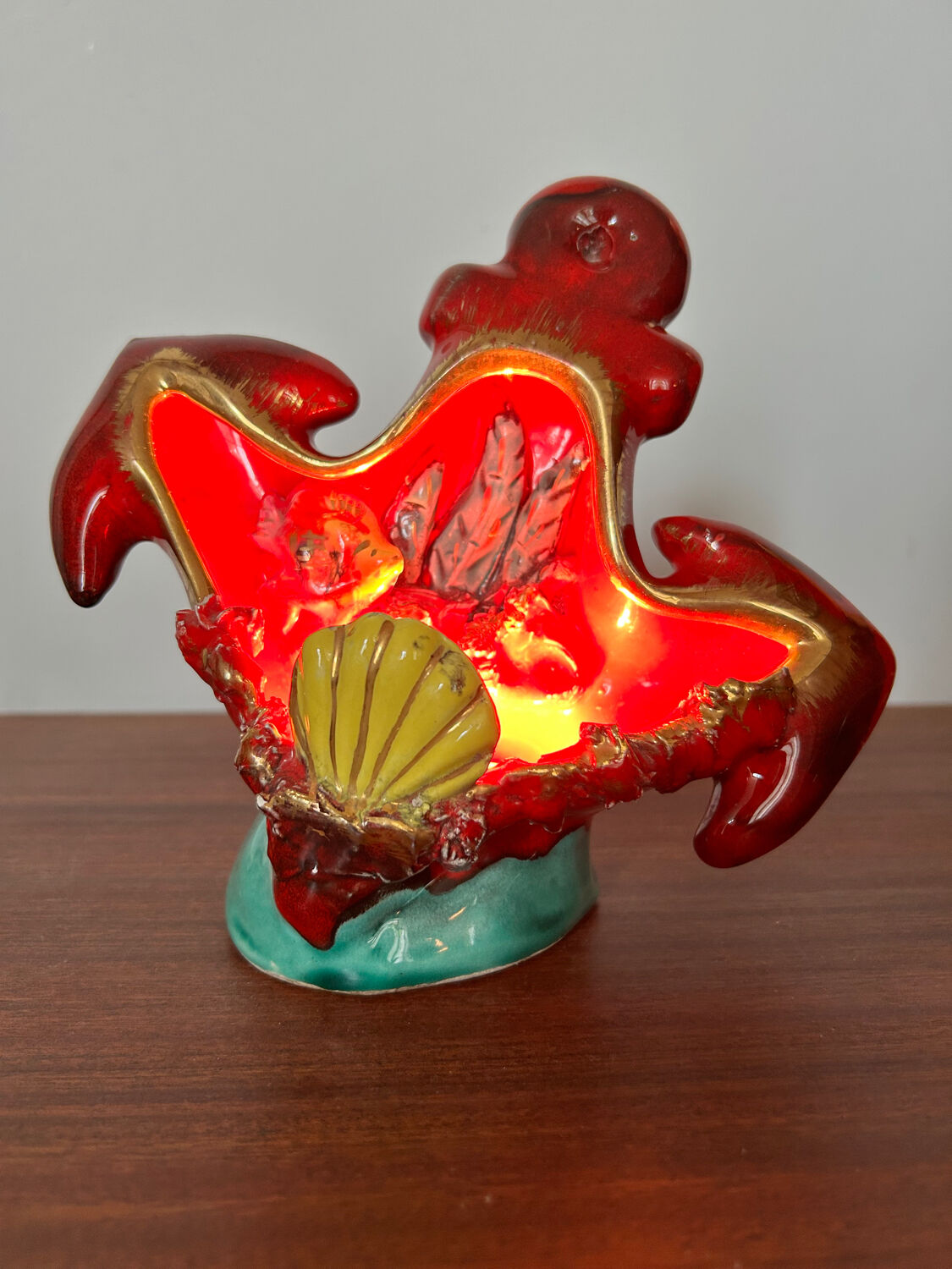 Vallauris ceramic lamp from the 60s