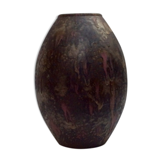 Vintage ceramic vase stamped numbered dimension: height -32cm- diameter -23.5cm-