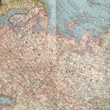 Map USSR Eastern Soviet Union National Geographic 1967