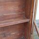 Antique wooden glass cabinet