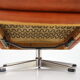 1970s leather swivel armchair by Nili Stoppmobler, Denmark