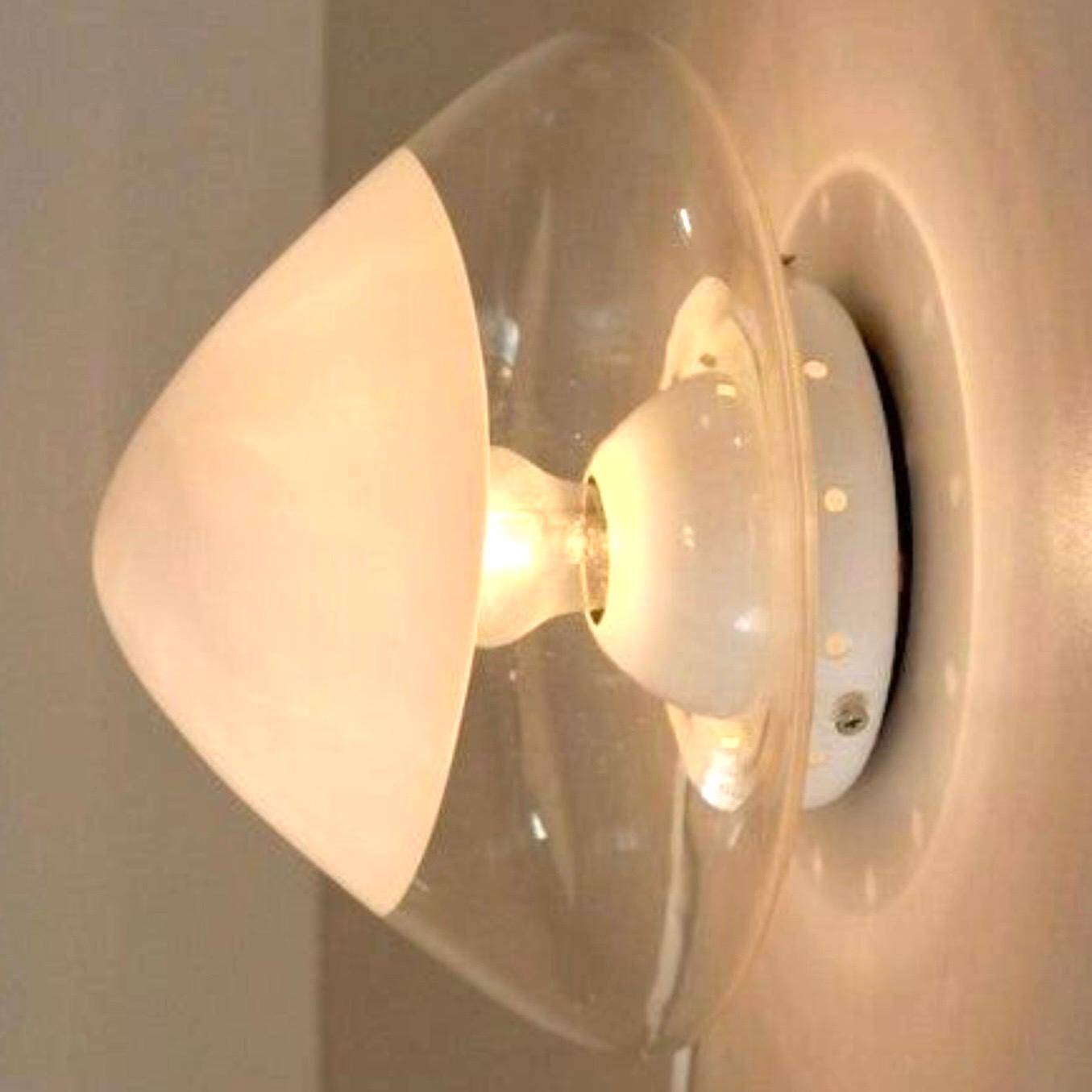 Mid-Century Modern Murano Glass Mushroom Lamp by Carlo Nason for " ITRE", I