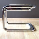 3 Table Chrome Design 70s'