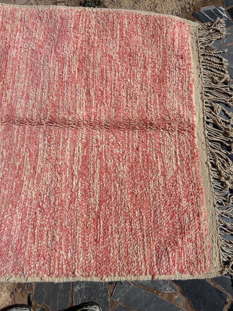 Handmade pure wool rug, size 100 x 200 cm
