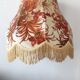Vintage fabric lampshade large volume