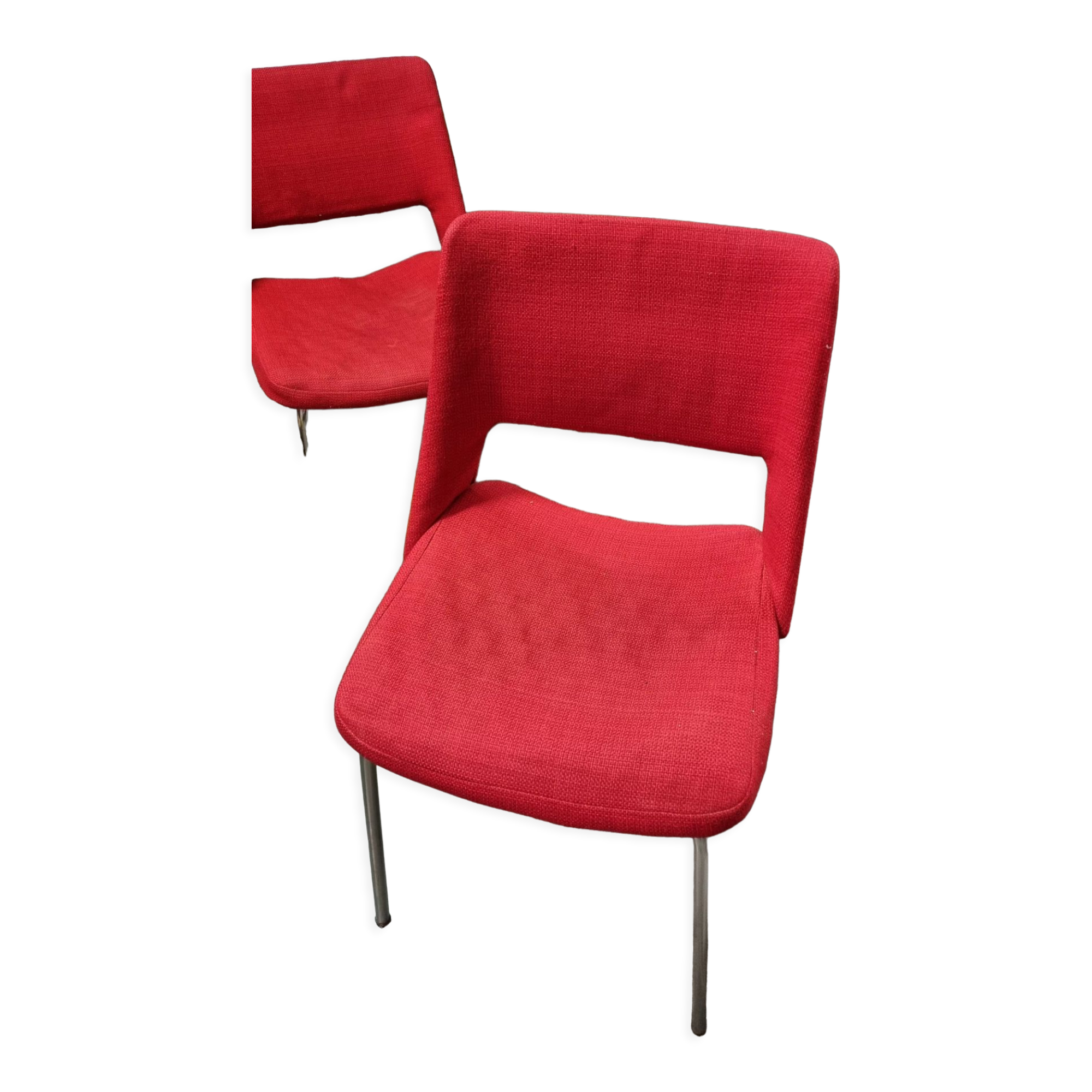 Red fabric chair