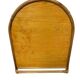 Miroir vintage en rotin courbé