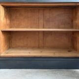 Large black patinated glass bookcase (renovated)
