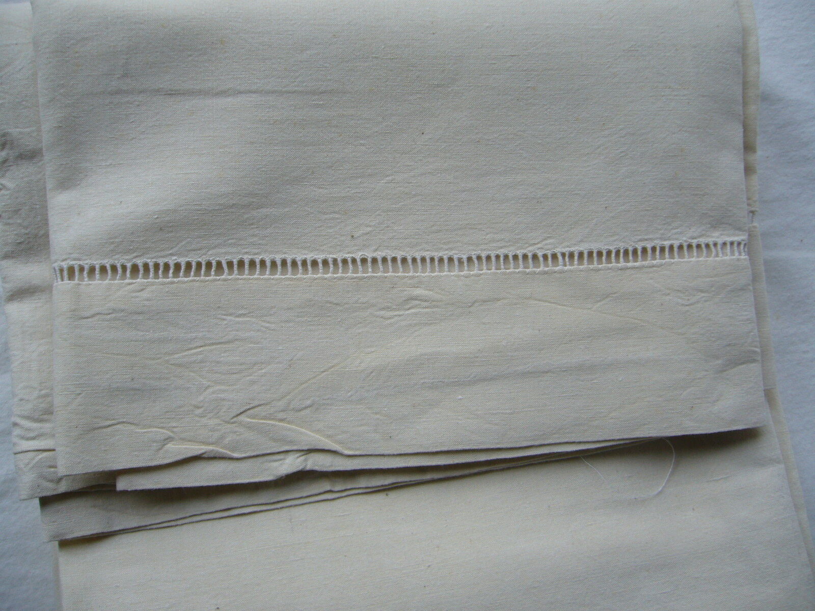 Old embroidered linen sheets