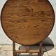 Petite table vigneronne ronde rabatable