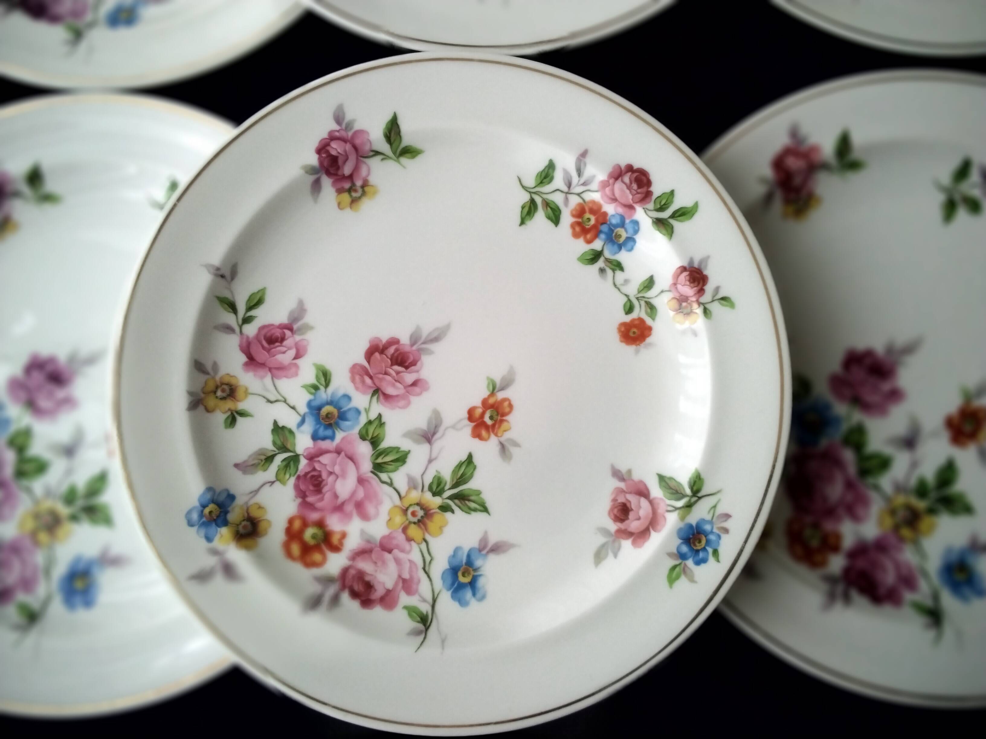6 Limoges porcelain dessert plates Raynaud é Cie