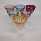 Verres à pied colorées