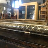 Gilded Louis Philippe mirror with decoration 120x77