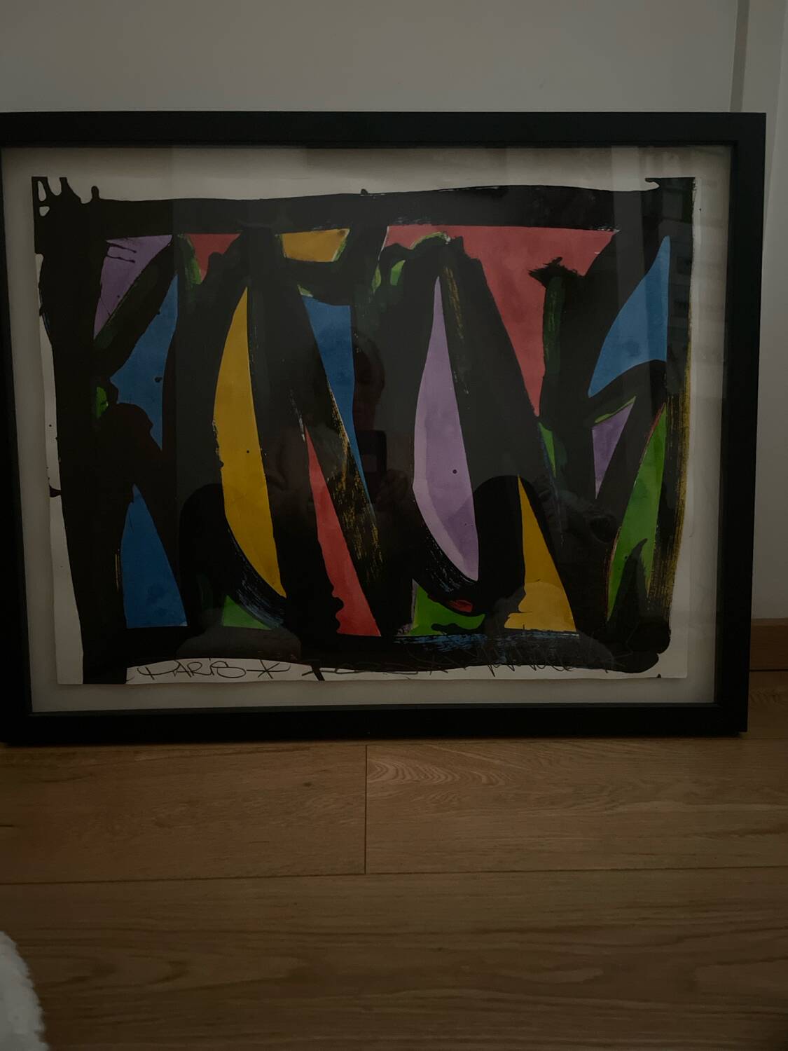 Contemporary painting by joneone, signed