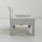 Fauteuil Blanc Modèle 4894 par Gae Aulenti pour Kartell, 1970
