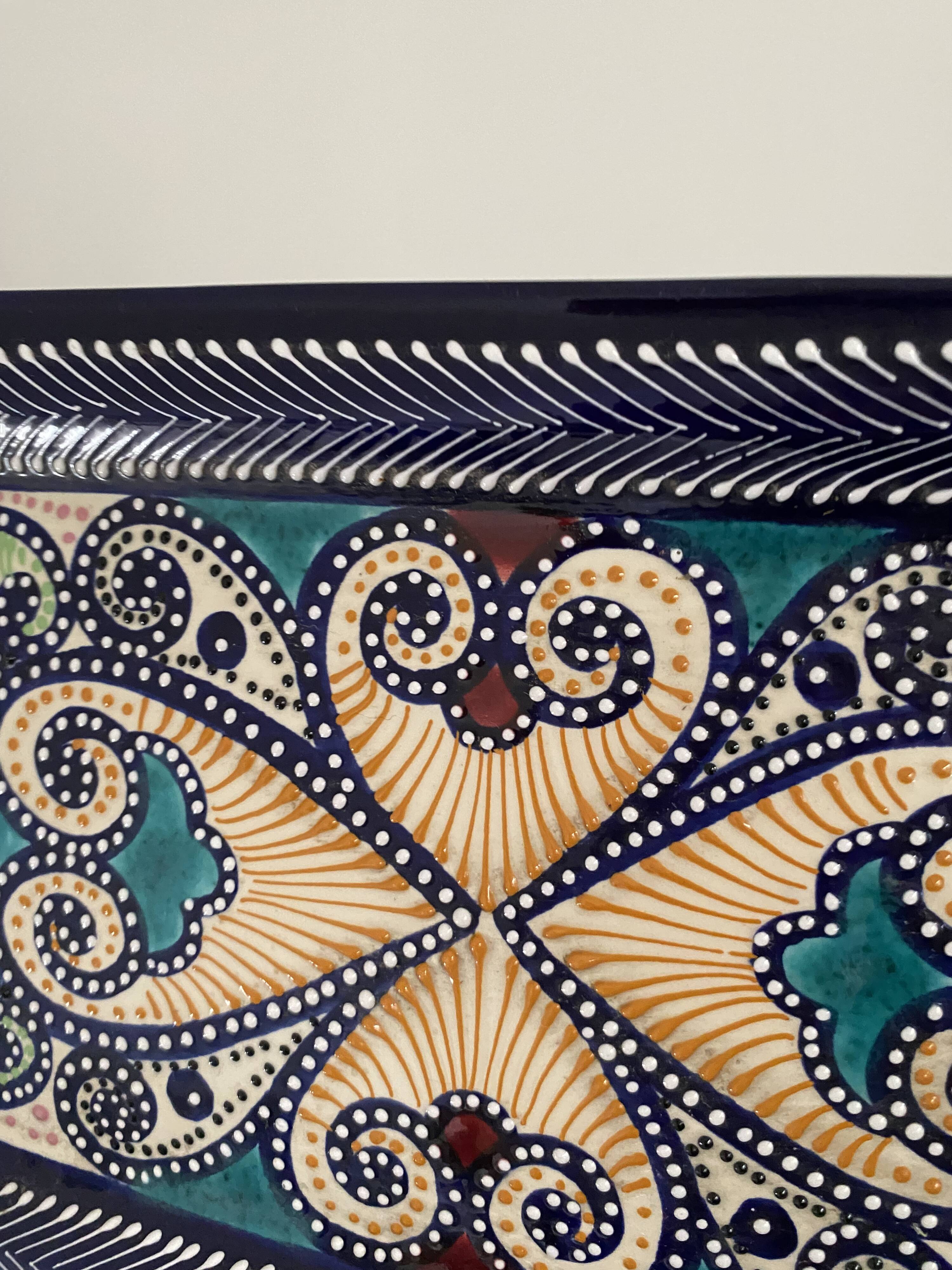 Ceramic plate Quimper signed HB