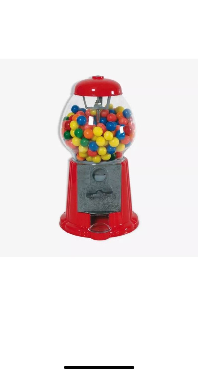 Distributeur de bonbons en métal et verre