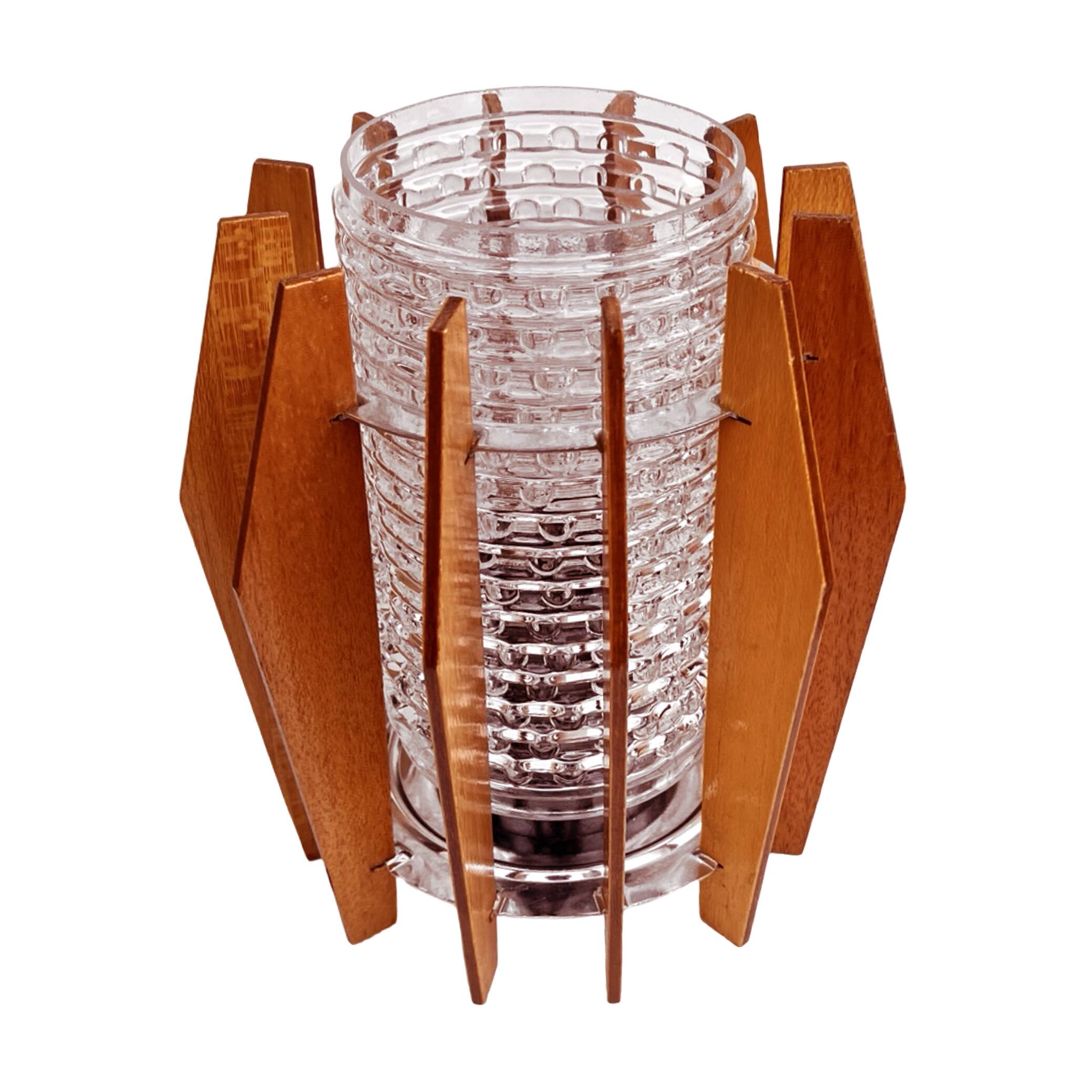 Night lamp, Dřevo Humpolec, Czechoslovakia, 1960s