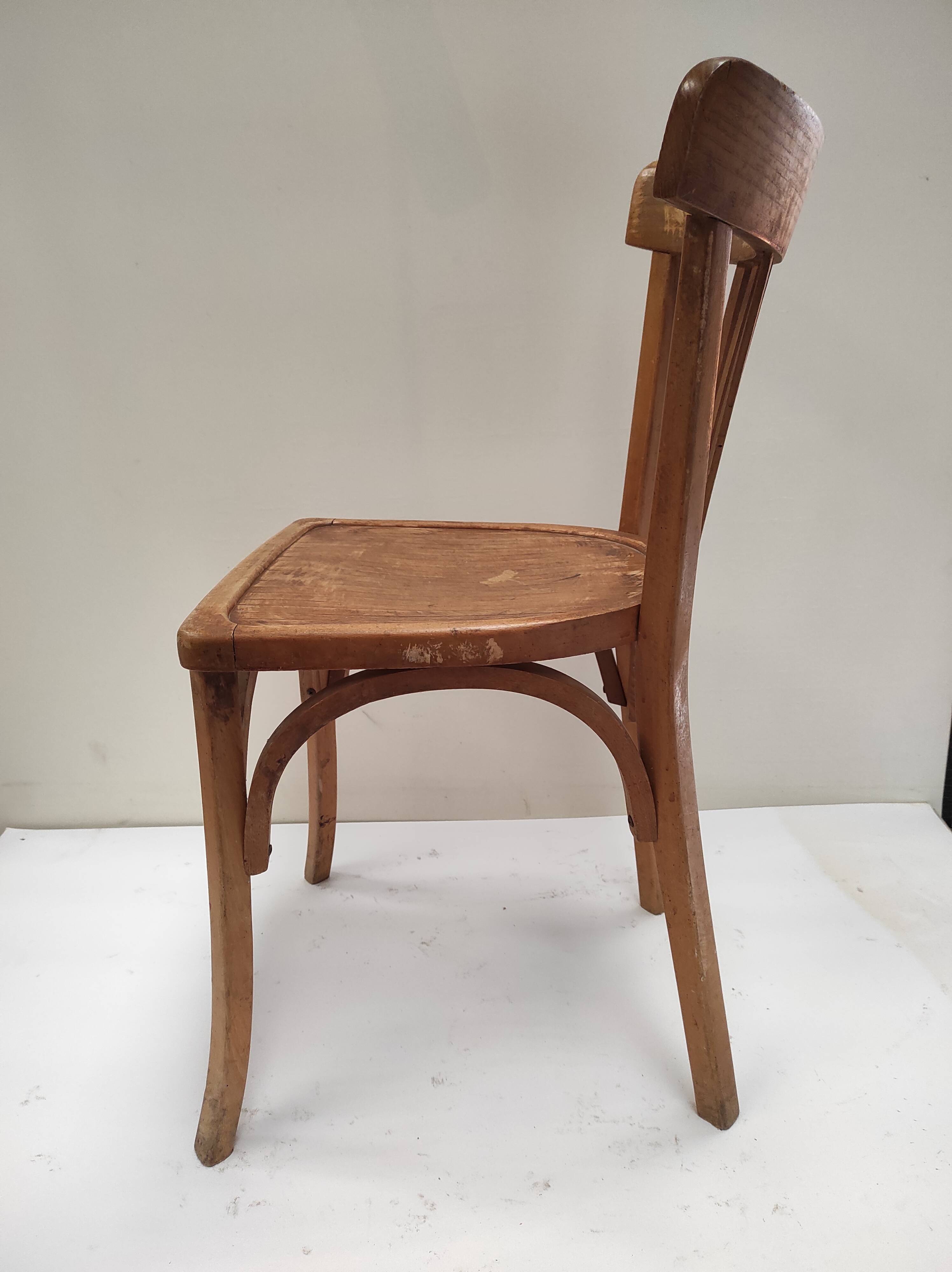 Beech wood bistro chair