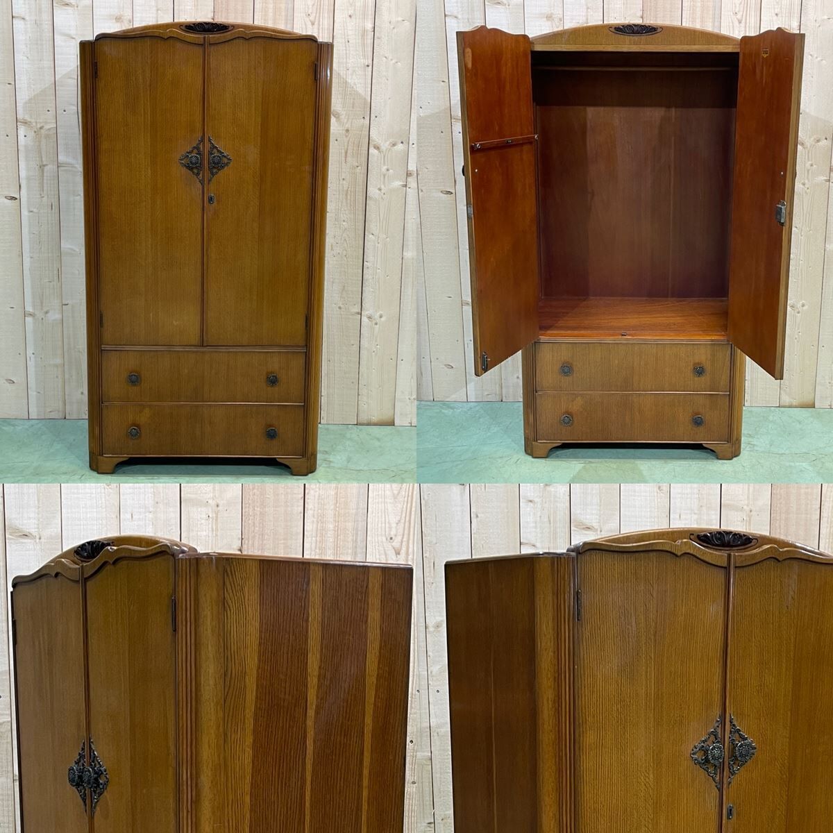 English penderie of the 1950s in oak
