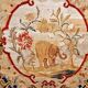 Écran de cheminée avec tapisserie fin XIXème