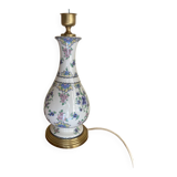 Porcelain and brass lamp base H 41cm