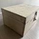 Old patinated wooden chest