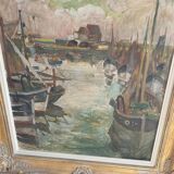 Peinture à l'huile sur panneau XXème