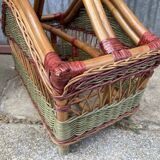 Door vintage rattan magazines