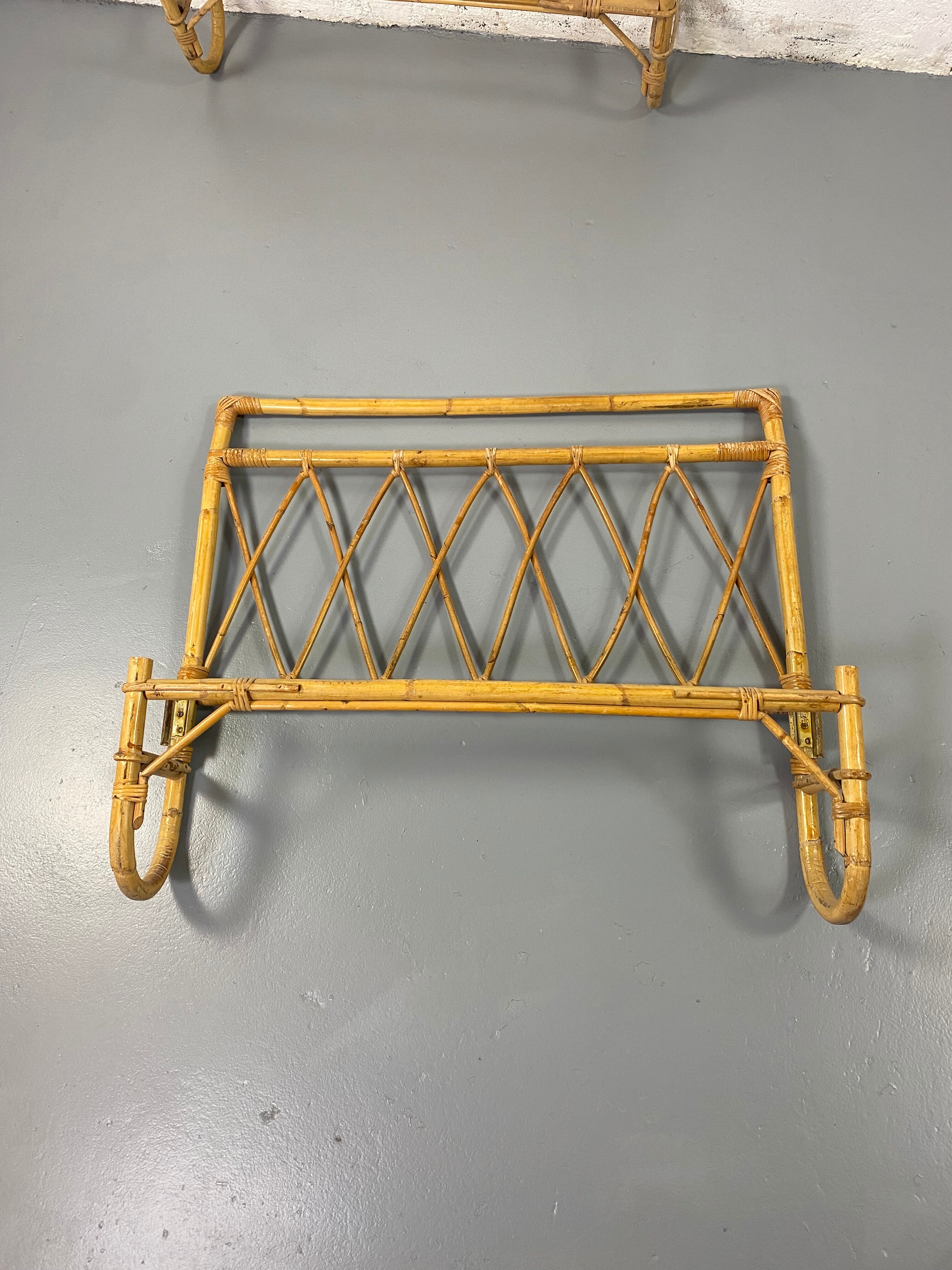 Rattan headboard and footboards