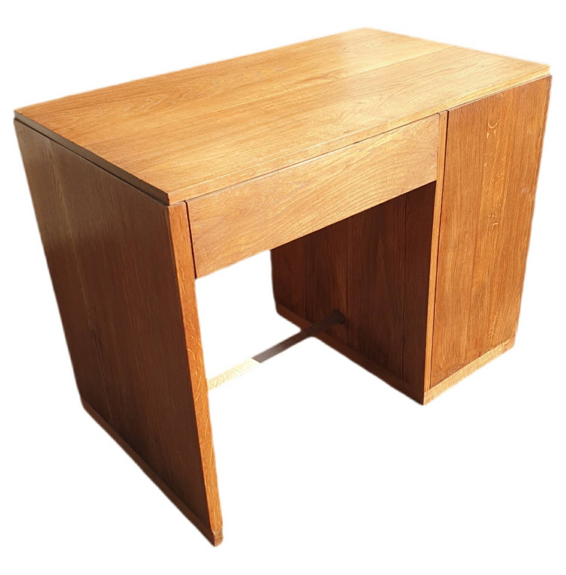 Bureau Art-Déco, en chêne, à caisson.