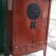 Small Asian lacquered wardrobe with 2 doors and 5 drawers.