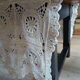 Antique handmade crochet bedspread