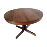 Extendable rosewood butterfly round table