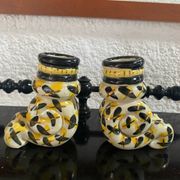 Vintage Handmade Candlestick Duo