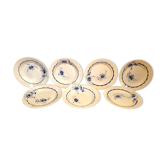 Set of 7 flat plates and st Amand hollows