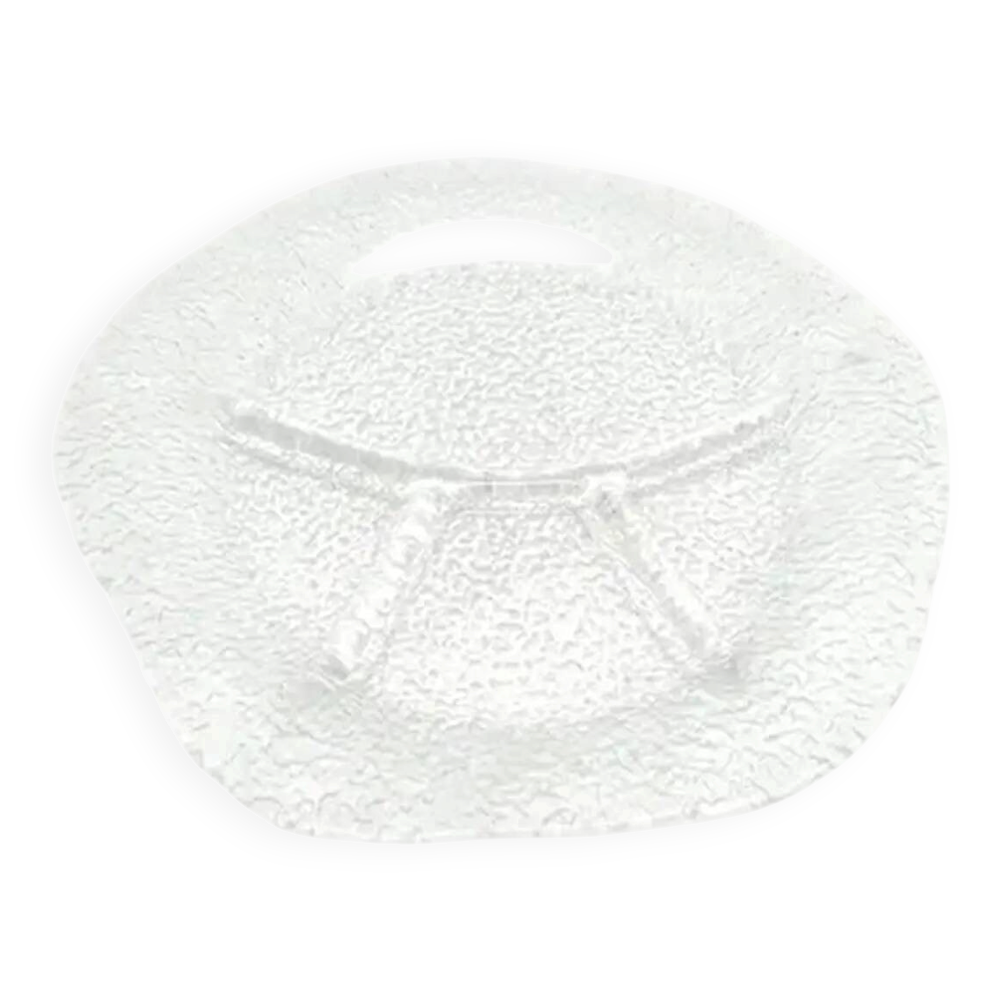 Appetizer platter, modernism, glass, design by J. Drost, Ząbkowice, Poland, 1970s