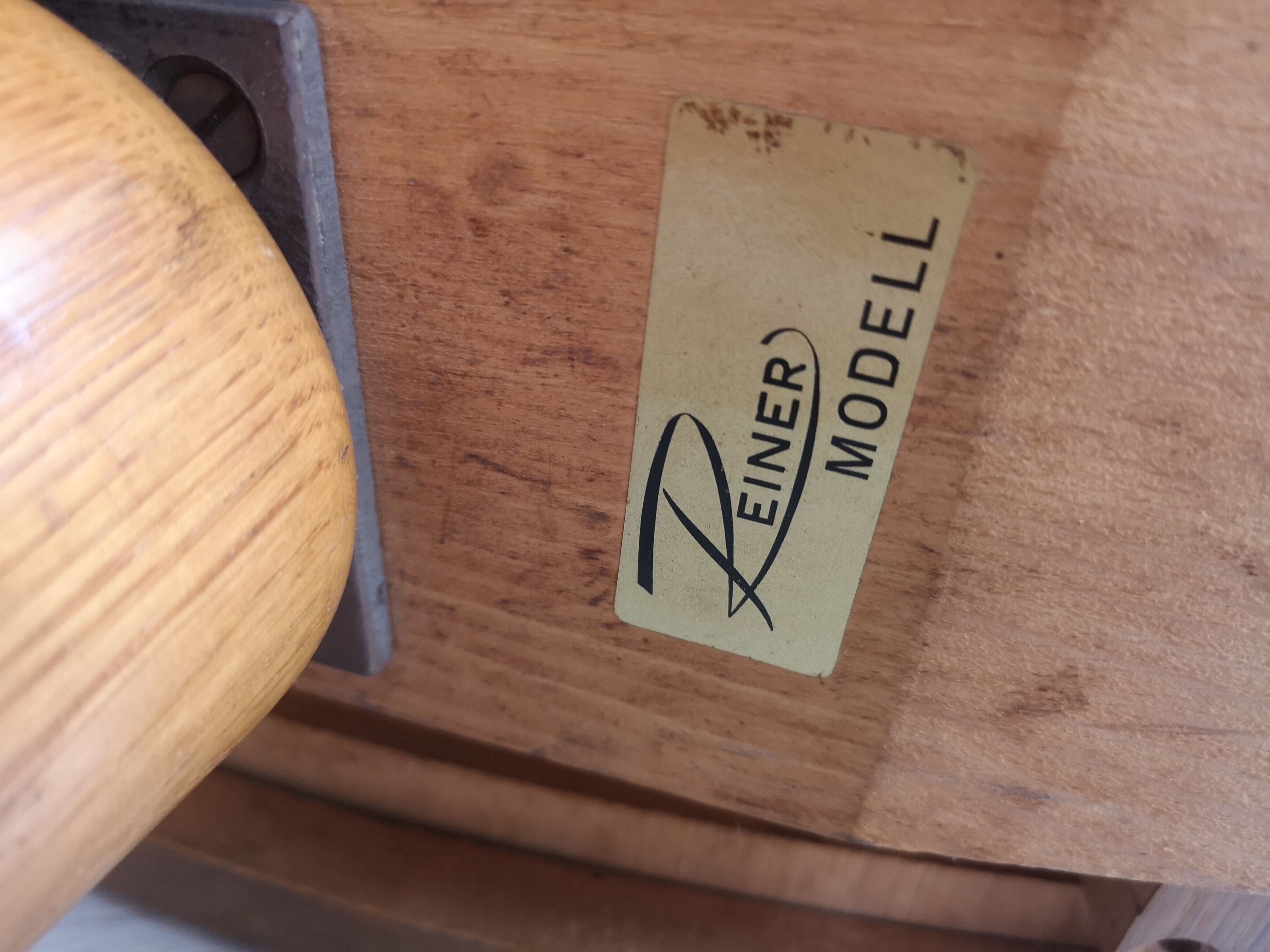 Mid-century swivel piano stool or dressing table seat by reiner modell, 1960s