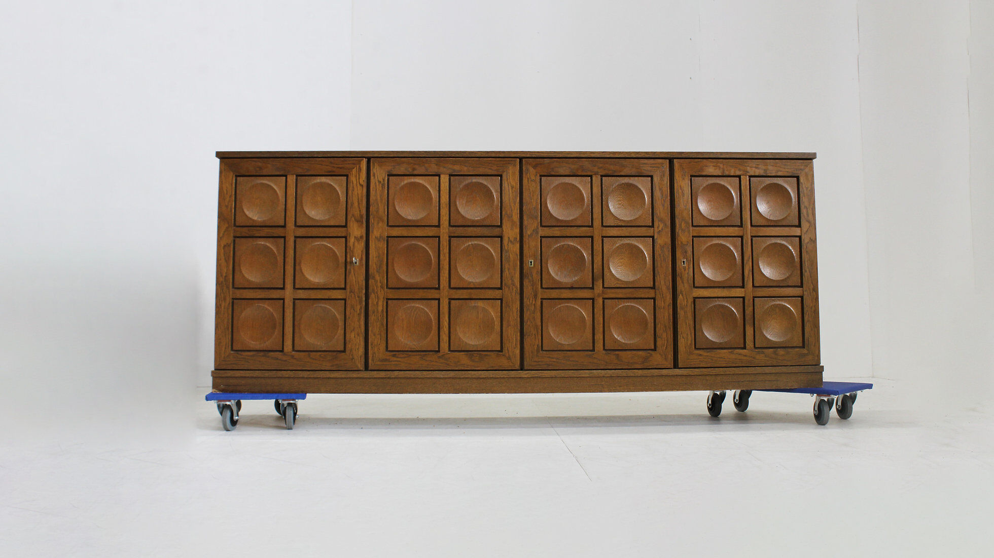 Vintage brutalist sideboard 1970s Gerhard Bartels