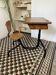 Old school desk with integrated chair – oak and metal – year