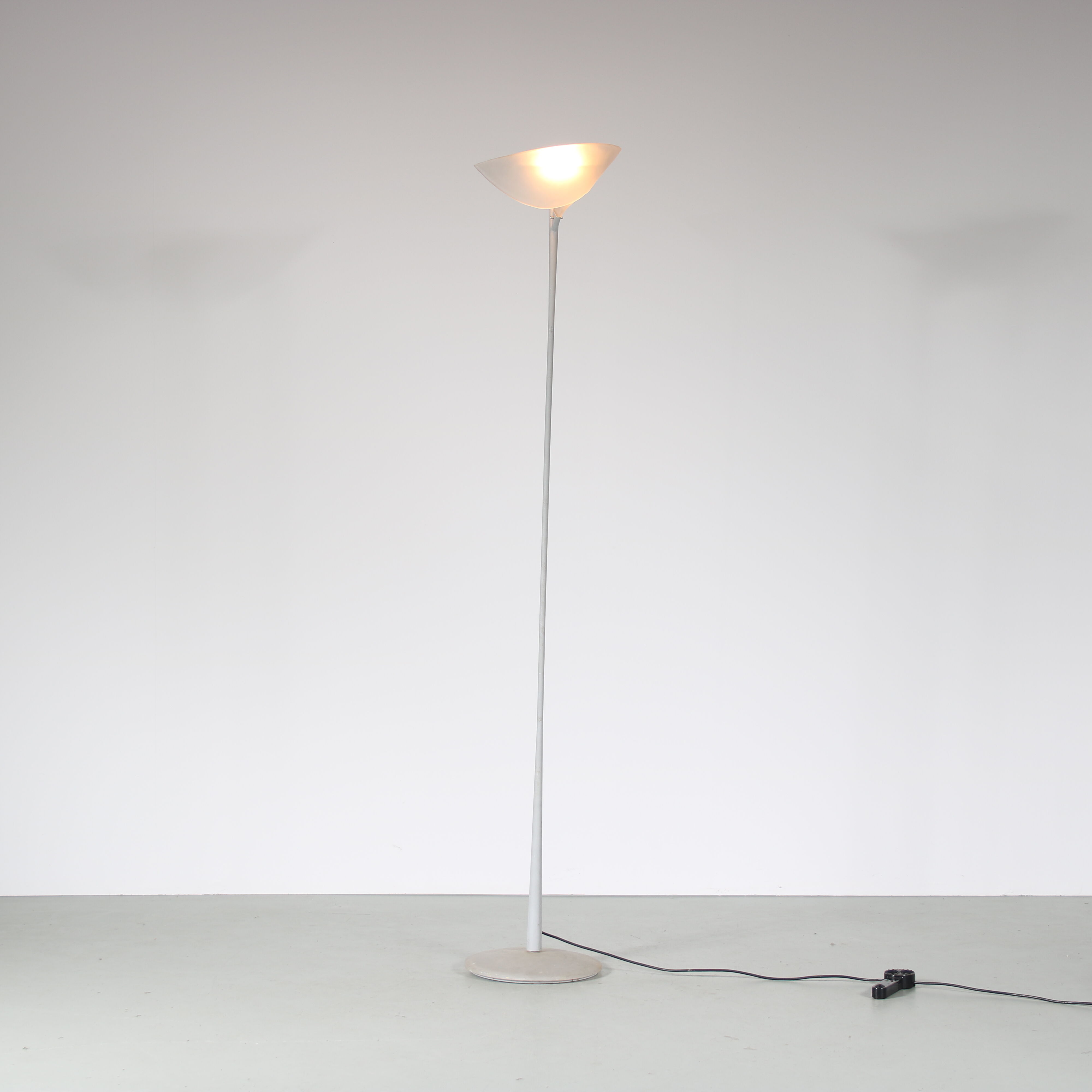 1970s Floor lamp with matte glass by Relco, Italy