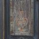 Antique Rustic Farmhouse Folk Art Painted Bridal Cabinet 1882