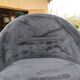 Vintage Black Sheepskin Armchair