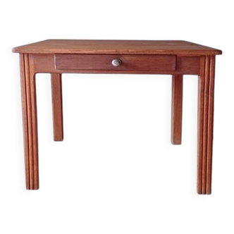 Art Deco desk or side table from the 1930s, vintage, solid wood