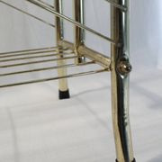 Vintage gilded metal magazine racks - 70s