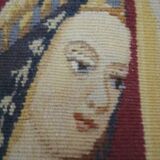 Hand-woven aubusson wall tapestry / the lady with the unicorn