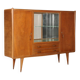 Vintage buffet in walnut veneer, Italian design from the 1960s.