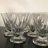 10 verres à  eau en cristal