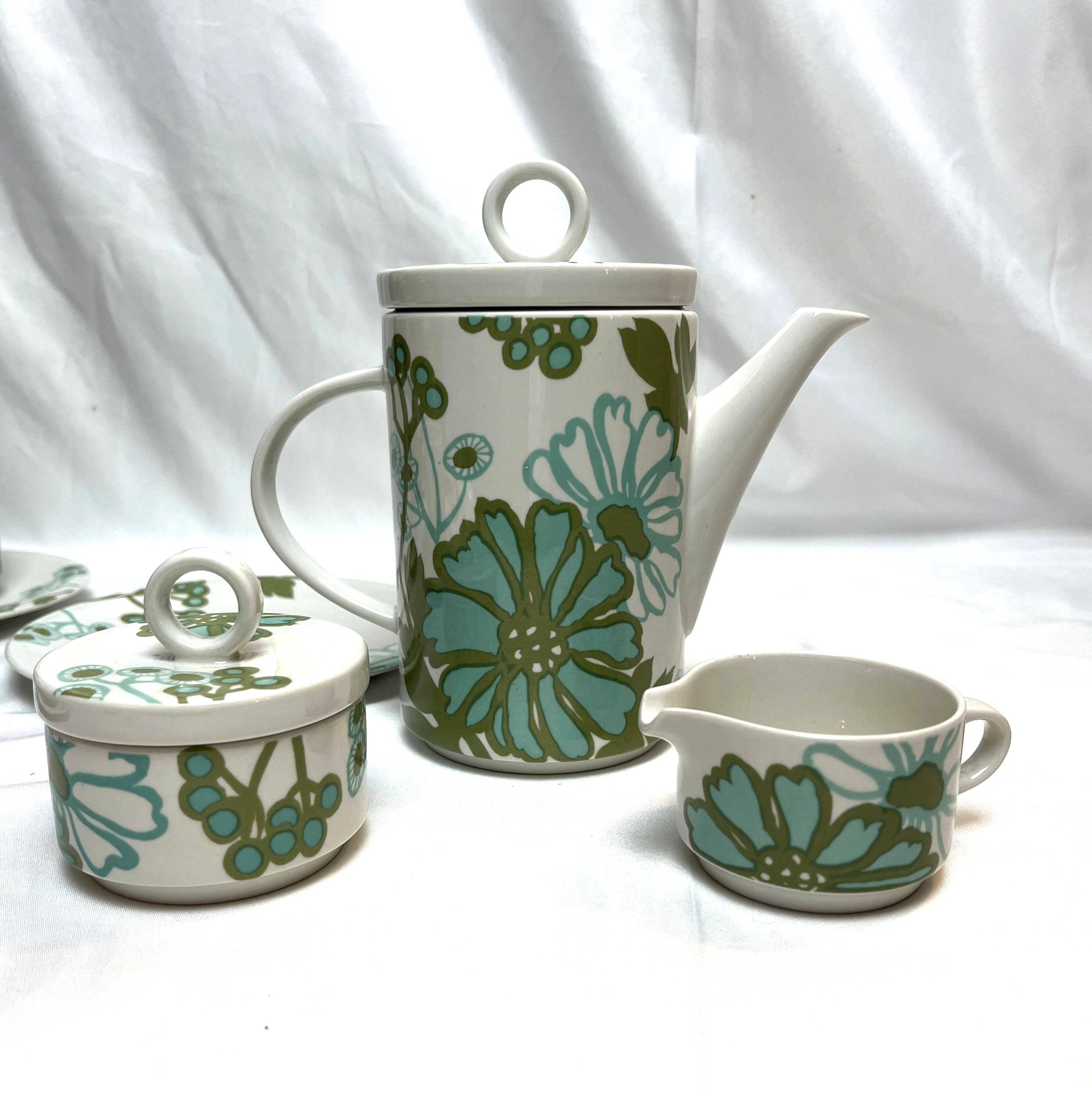 Vintage Villeroy & Boch Scarlett tea set circa 1960