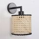 Lampe en bambou, applique murale en bambou, applique bohème